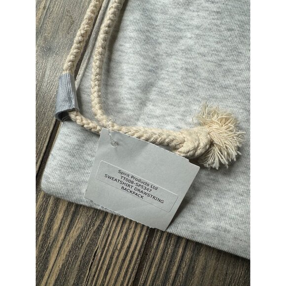 Boston University Boston Terriers Drawstring Backpack Sweatshirt Material By Spi - Picture 3 of 5